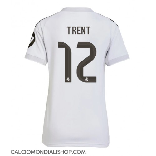 Maglie da calcio Real Madrid Alexander-Arnold #12 Prima Maglia Femminile 2025-26 Manica Corta Maglie da calcio Real Madrid Alexander-Arnold #12 Prima Maglia Femminile 2025-26 Manica Corta